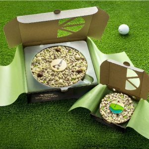 Golf 7" chocolate pizza and mini pizza