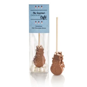 Snowman hot chocolate stirrer