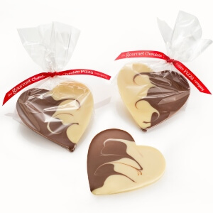 Valentines Day Milk and White Chocolate Hearts